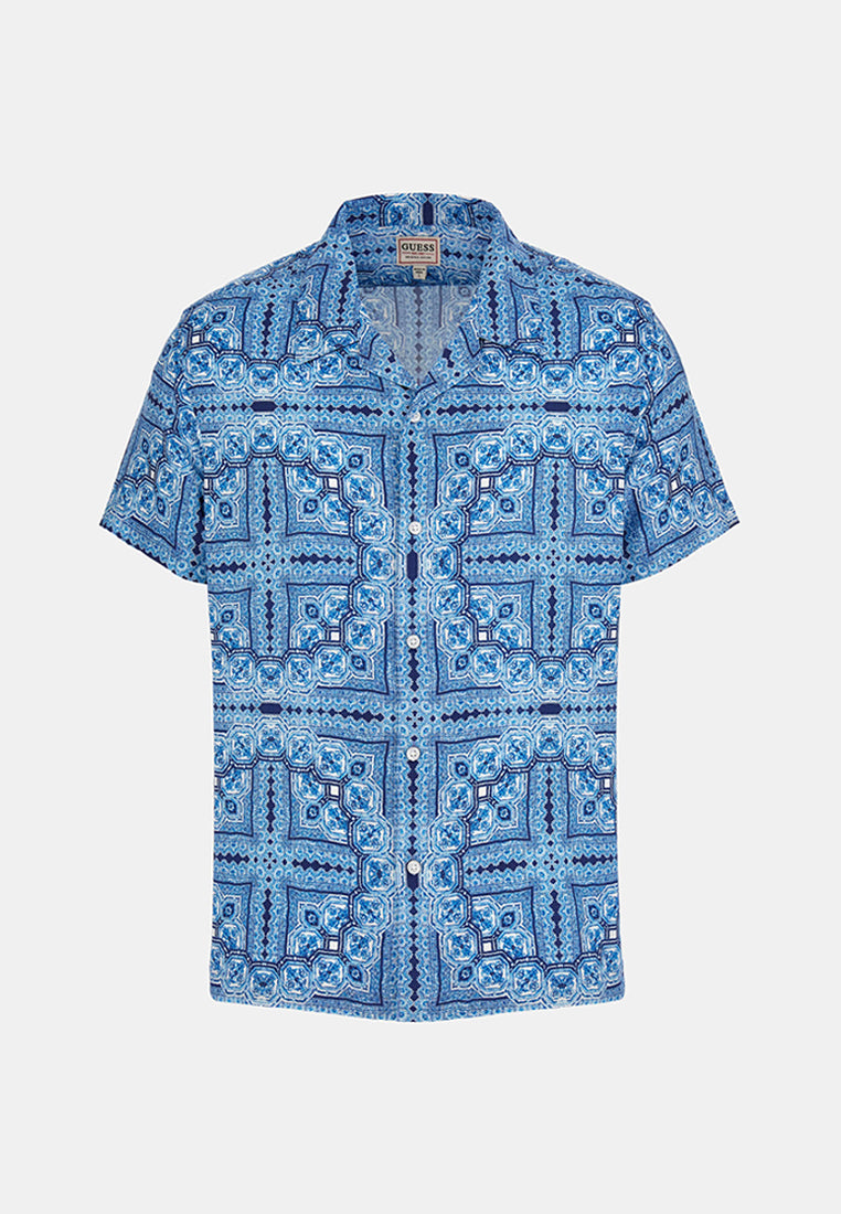 Shortsleeves Eco Rayon Tile Shirt