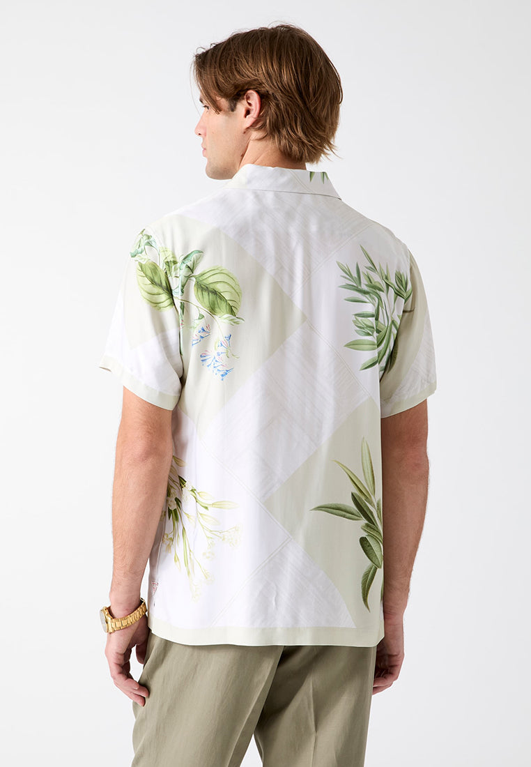 Eco Rayon Woven Bloom Print Shortsleeves