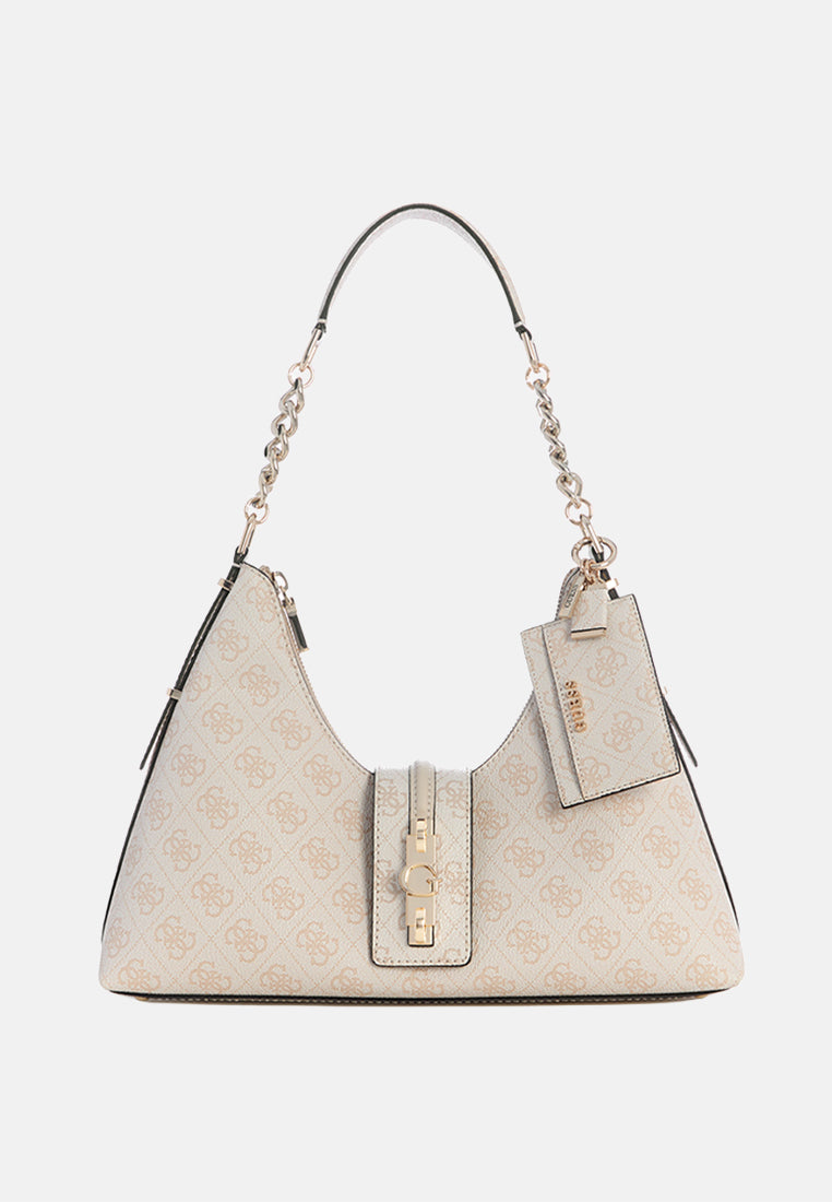 Yvonne Logo Hobo Bag