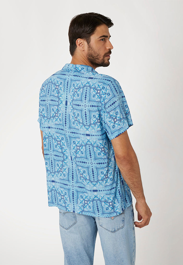 Shortsleeves Eco Rayon Tile Shirt