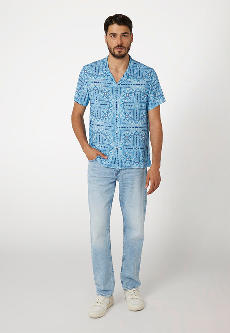 Shortsleeves Eco Rayon Tile Shirt