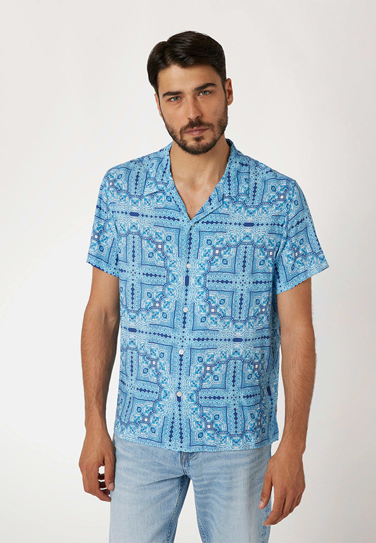 Shortsleeves Eco Rayon Tile Shirt