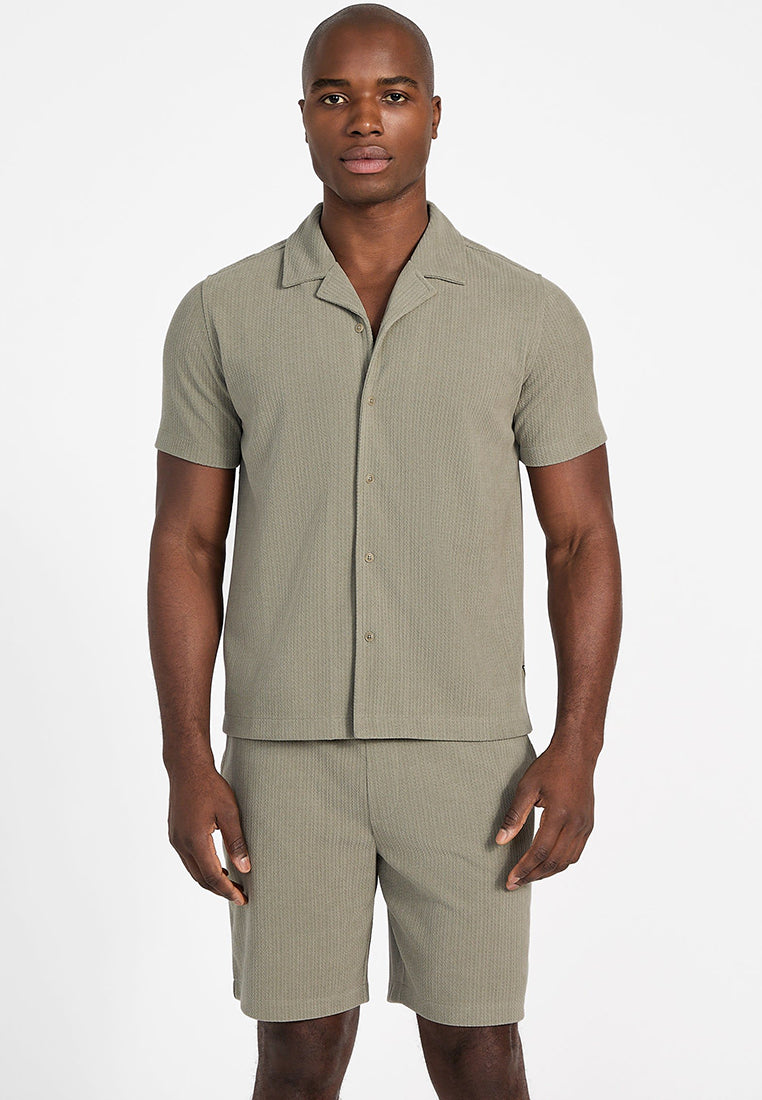 Baron Textured Knit Shirt