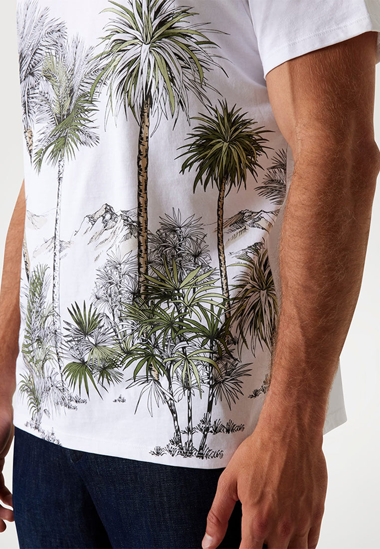 Shortsleeves Basic Urban Palm Tree Tee