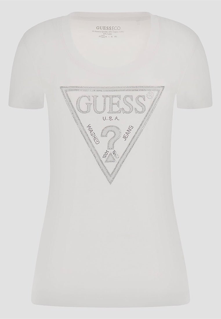 Shortsleeves Crewneck Shiny Triangle Tee