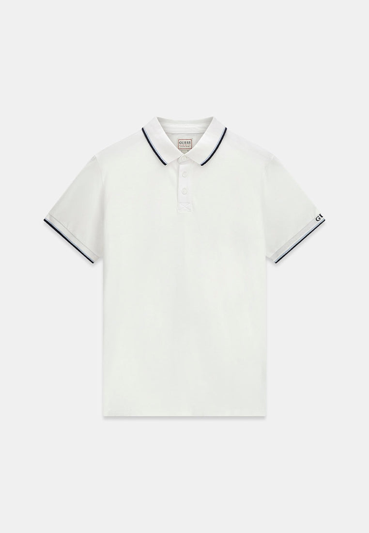 Organic Cotton Pique Cuff Shortsleeves Polo