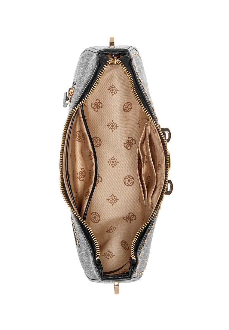 Nastra Top Zip Shoulder Bag