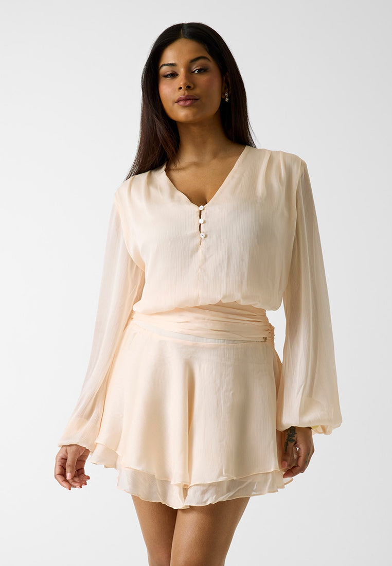 Longsleeves Magali Flare Mini Dress