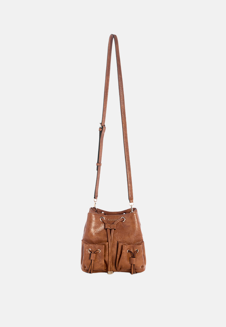 Theodora Drawstring Bucket Bag