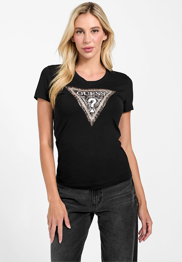 Shortsleeves Crewneck Triangle Python Tee