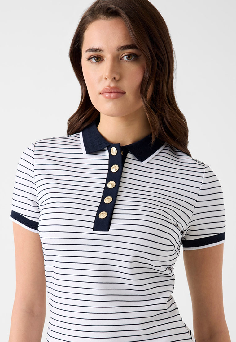 Shortsleeves Polo Nk Alphonsine Striped