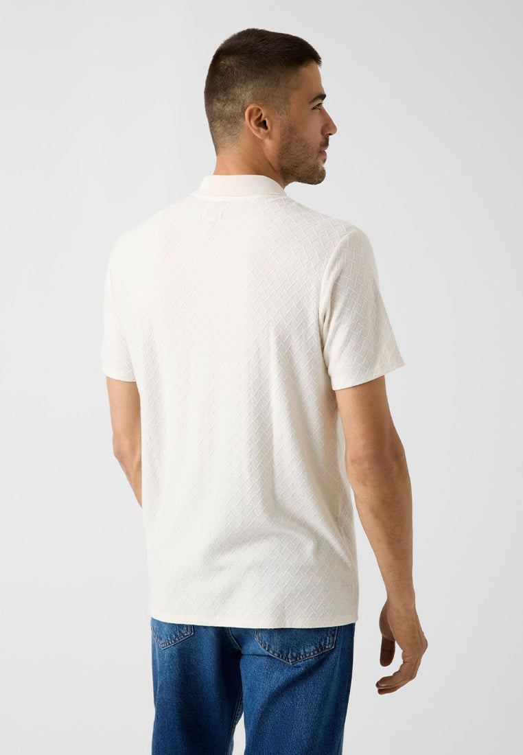 Diagonal Interlock Shortsleeves Polo