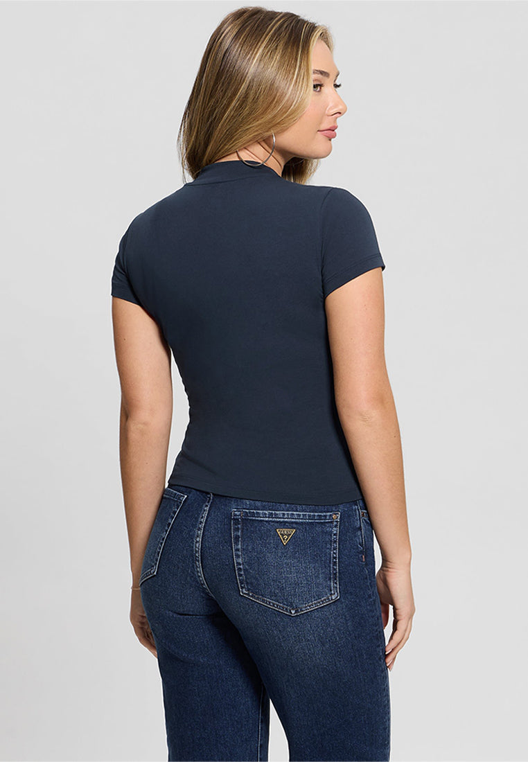 Short sleeves Mock Neck All Over 4G Tee