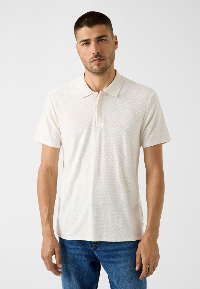 Diagonal Interlock Shortsleeves Polo