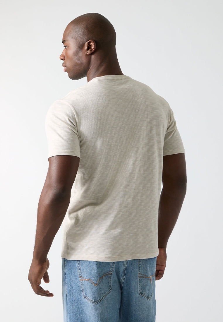 Crewneck Shortsleeves Mini Stripes Tee
