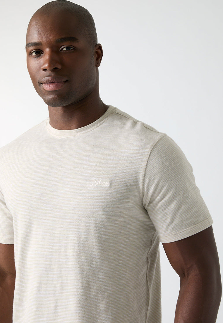 Crewneck Shortsleeves Mini Stripes Tee
