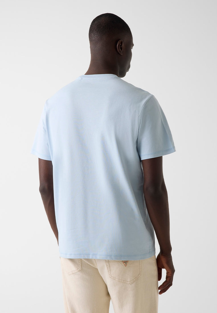 Crewneck Shortsleeves Guess Logo Embroidery Tee