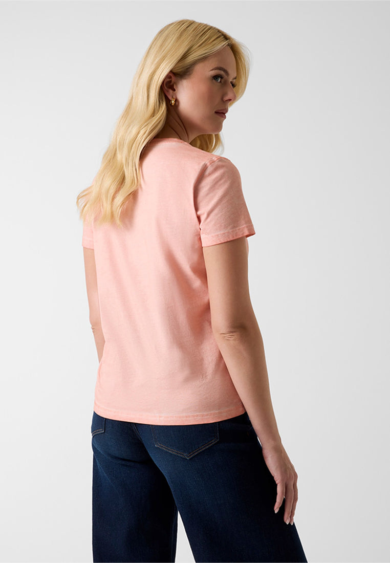 Shortsleeves Crewneck Mini Strass Triangle Tee