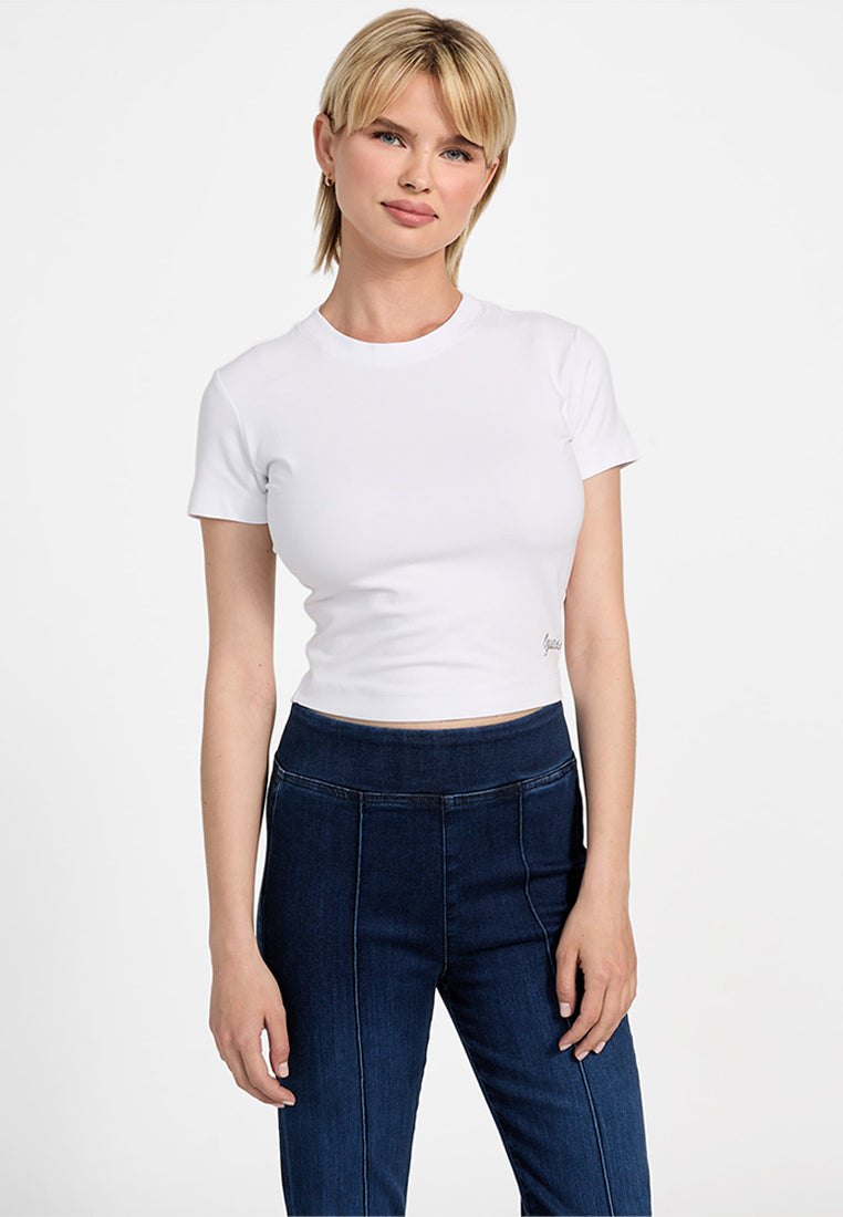 Short Sleeves Basic Mini Logo Tee