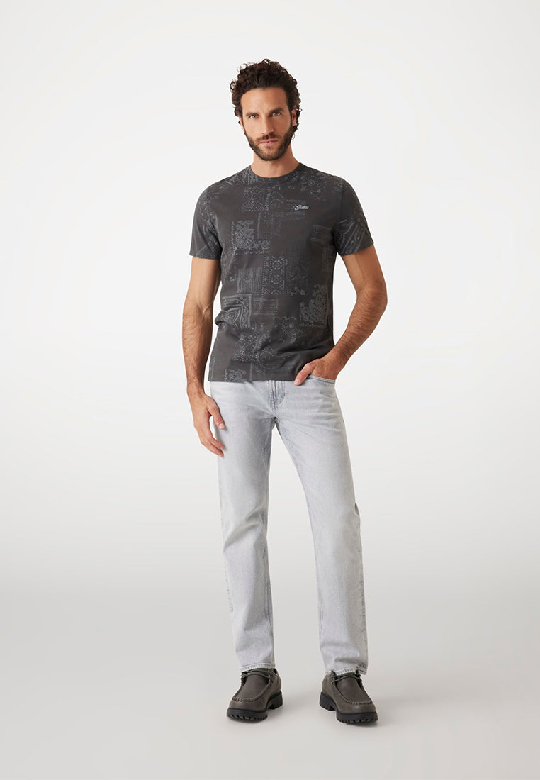 Shortsleeves Crew Neck Lasered Aop Tee