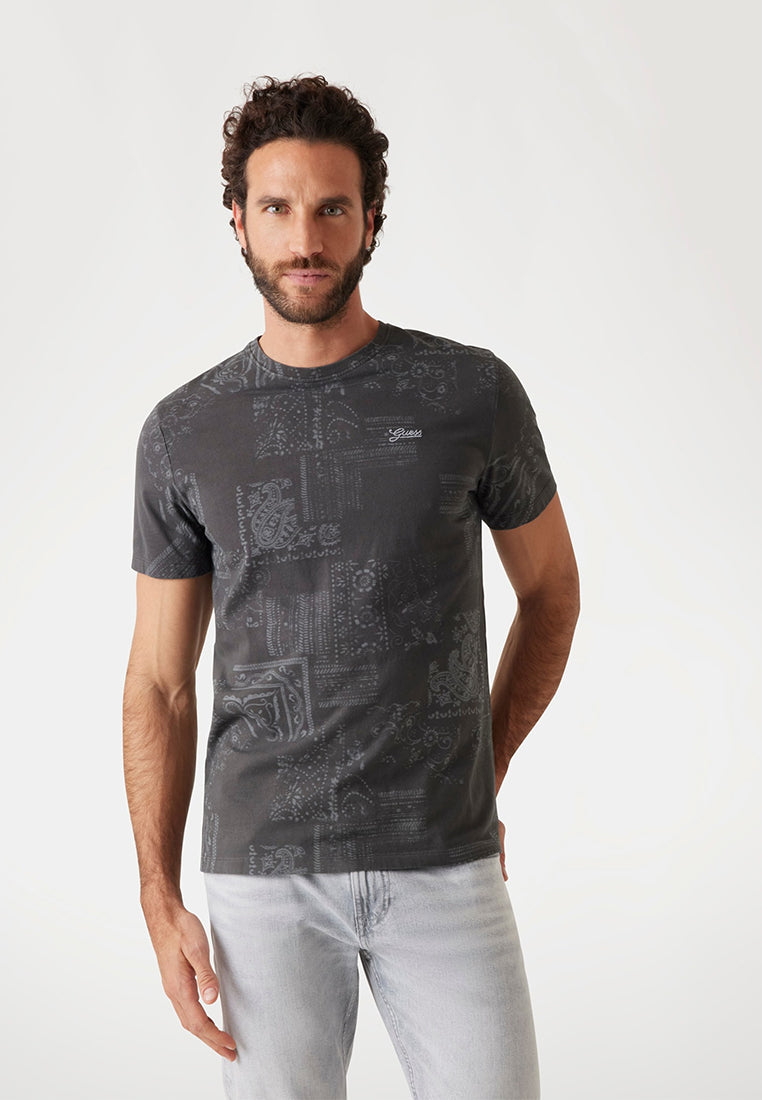 Shortsleeves Crew Neck Lasered Aop Tee