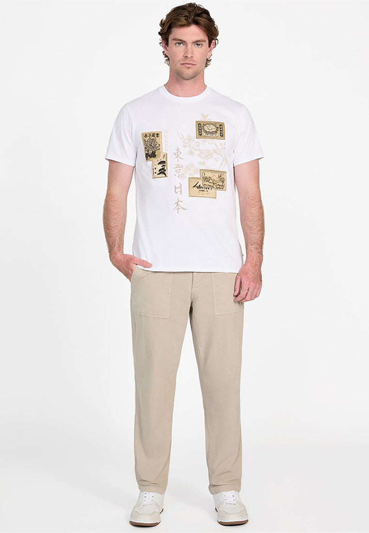 Shortsleeves Japanese Stamps Tee