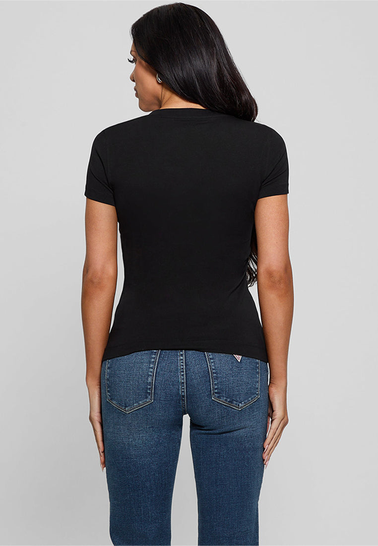 Shortsleeves Crewneck Shiny Triangle Tee