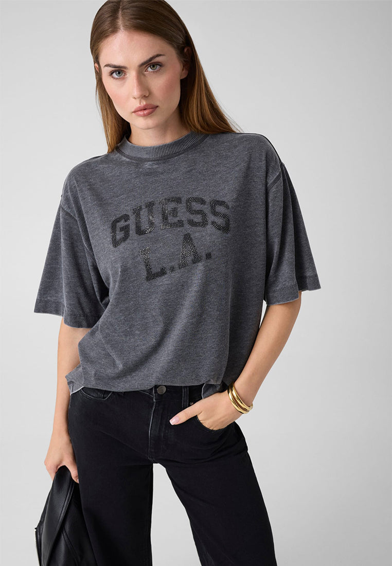 Shortsleeves Crewneck Burnout Oversize Tee