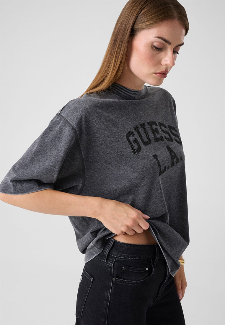 Shortsleeves Crewneck Burnout Oversize Tee