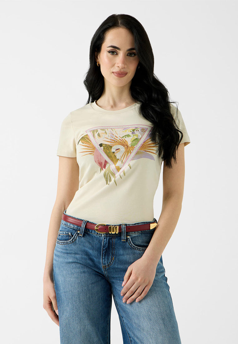 Shortsleeves Crewneck Palm Triangle Tee