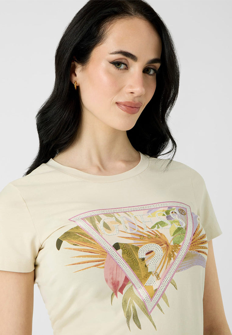 Shortsleeves Crewneck Palm Triangle Tee