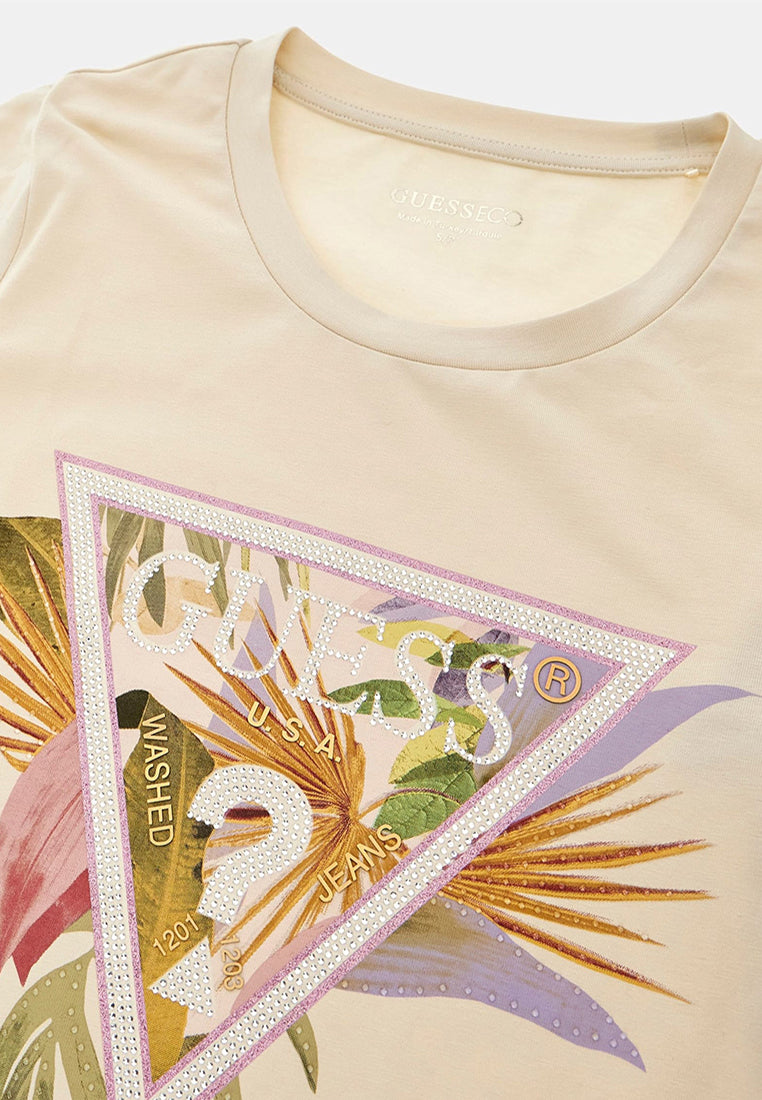 Shortsleeves Crewneck Palm Triangle Tee