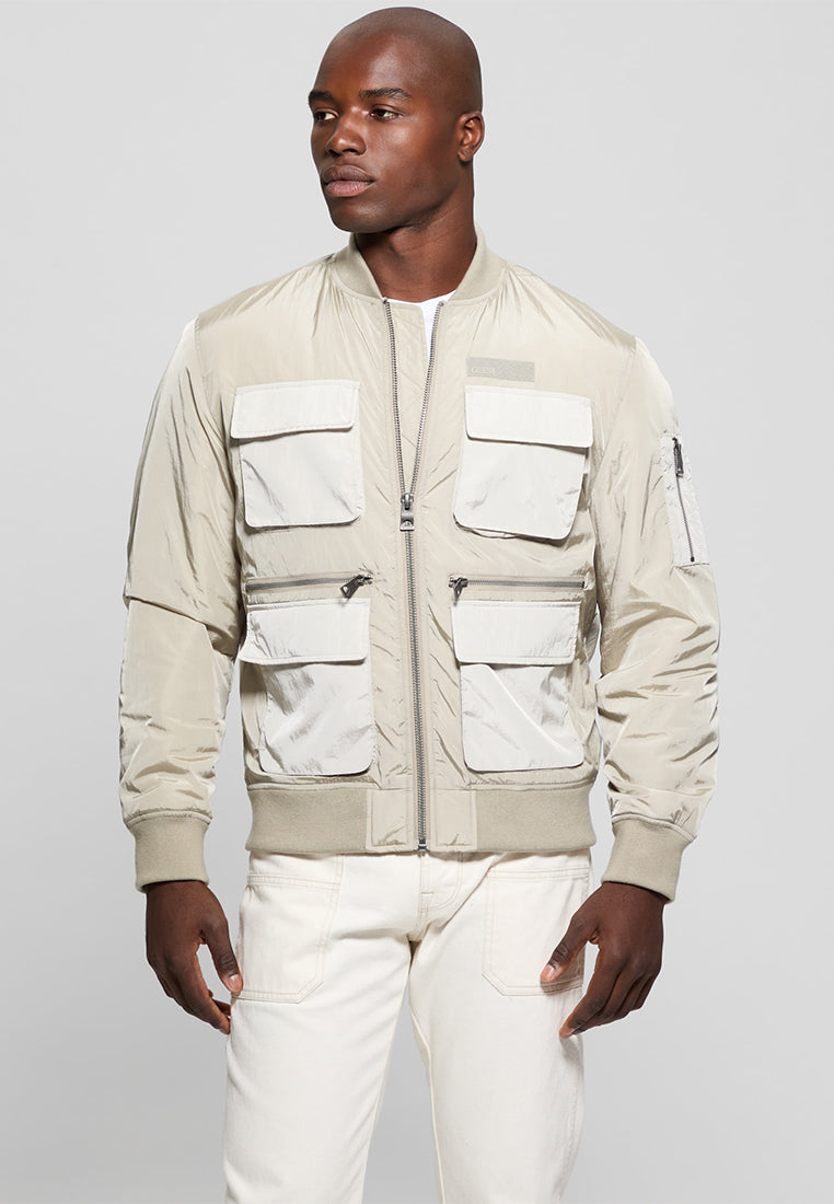 Tech Nylon Utility Zip Jacket