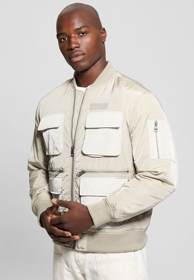 Tech Nylon Utility Zip Jacket