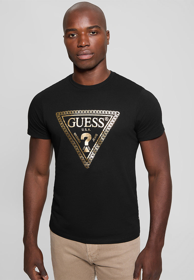 Basic Chain Triangle Logo Tee