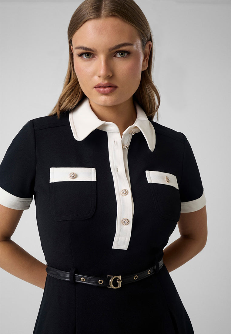 Shortsleeves Claudie Polo Flare Dress