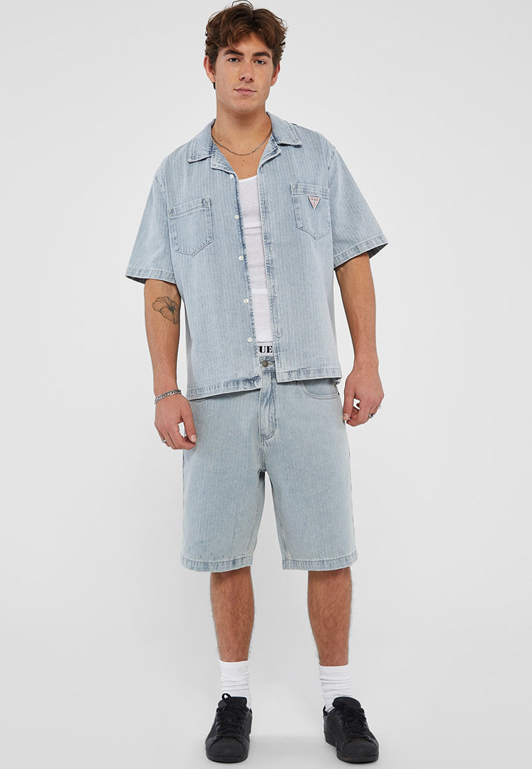 GUESS Originals Herringbone Denim Short