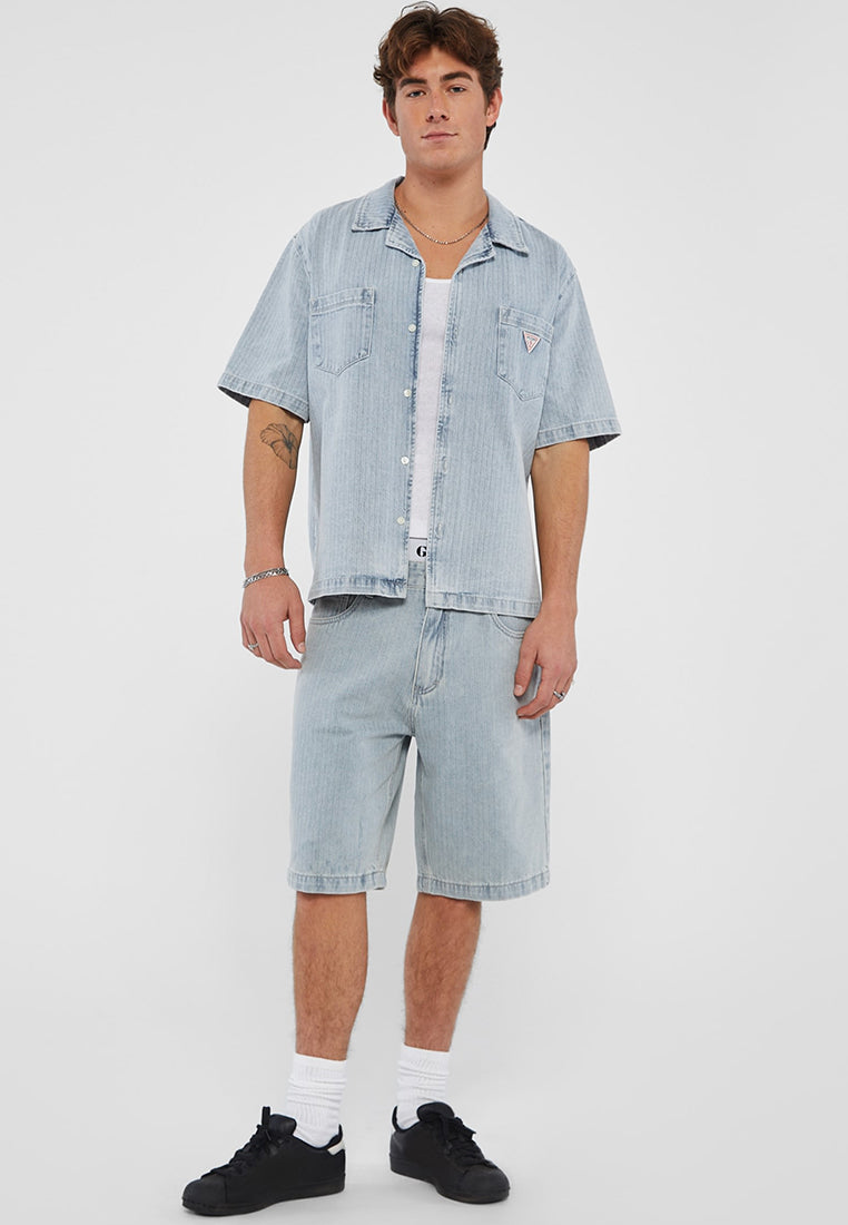 GUESS Originals Herringbone Denim Shirt