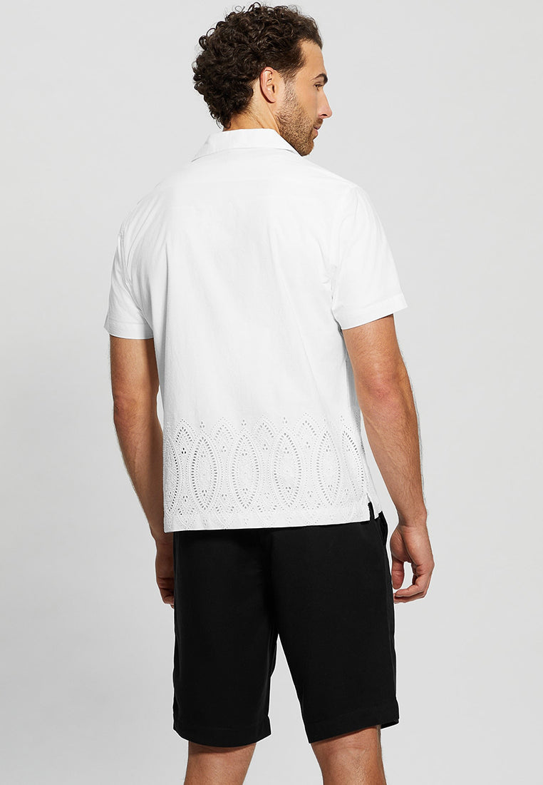 Poplin Border Eyelet Shirt