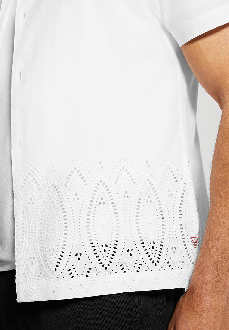 Poplin Border Eyelet Shirt