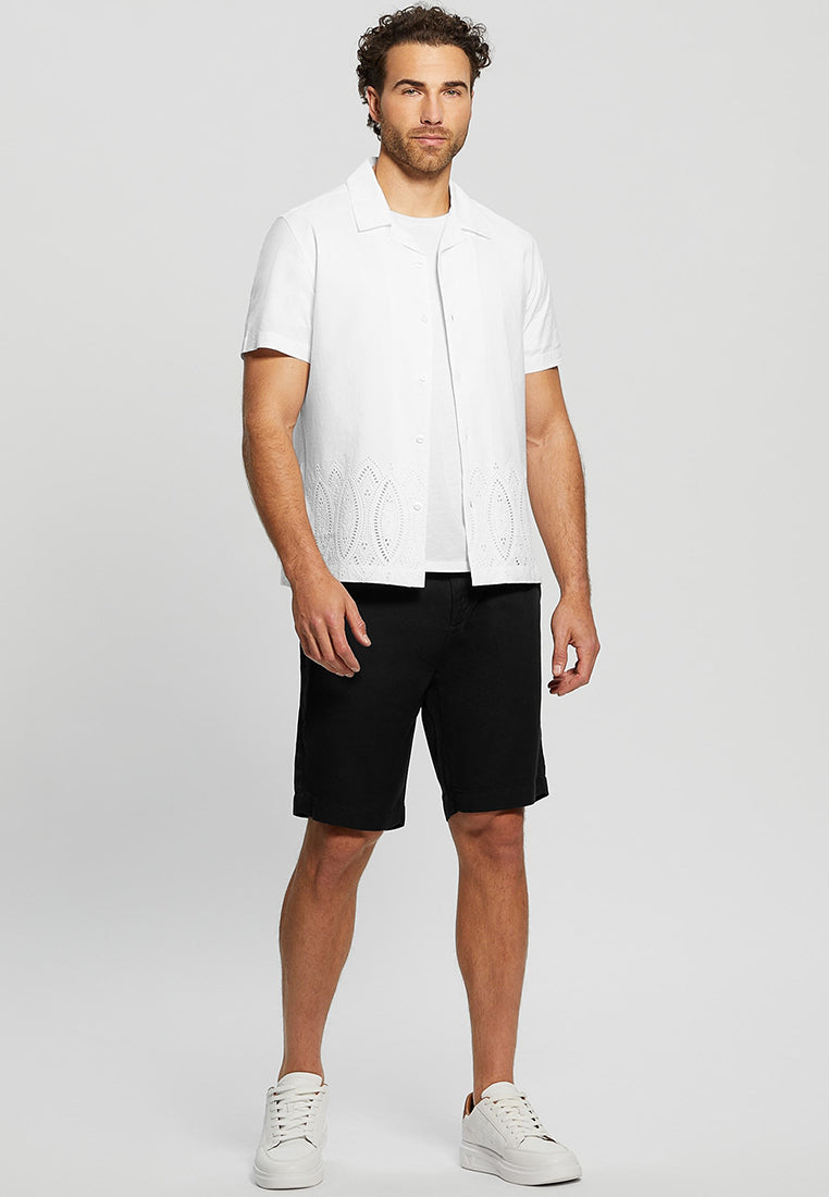Poplin Border Eyelet Shirt