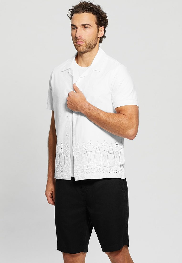 Poplin Border Eyelet Shirt