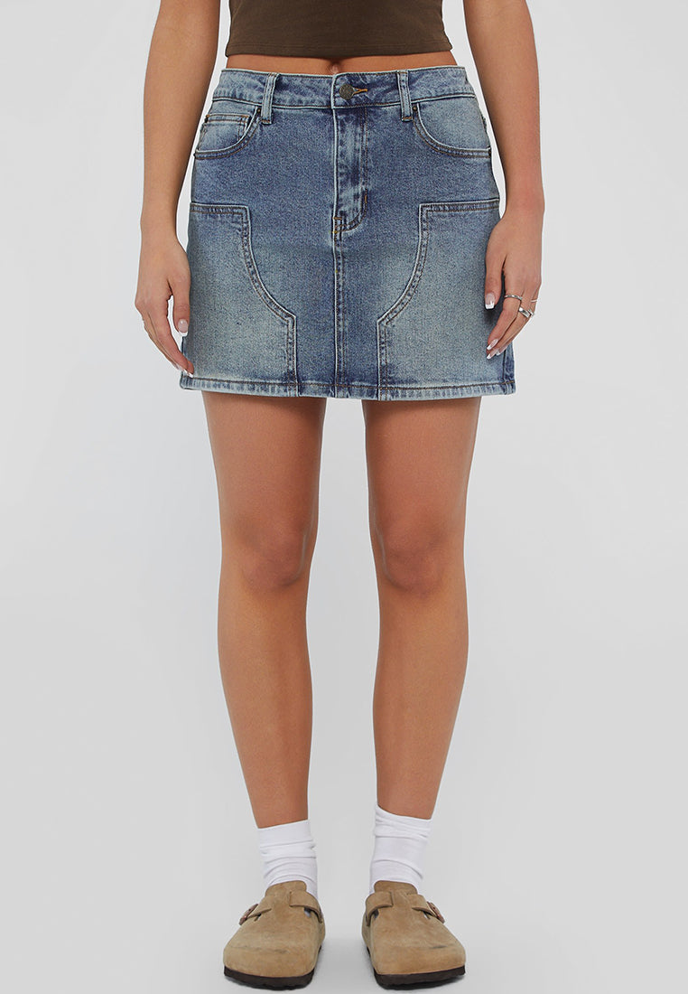 GUESS Originals Panel Denim Skirt