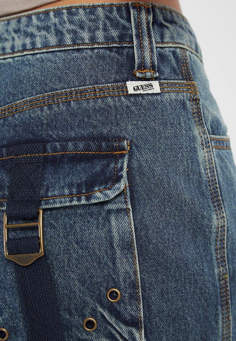 Originals Mid Cargo Denim Skirt