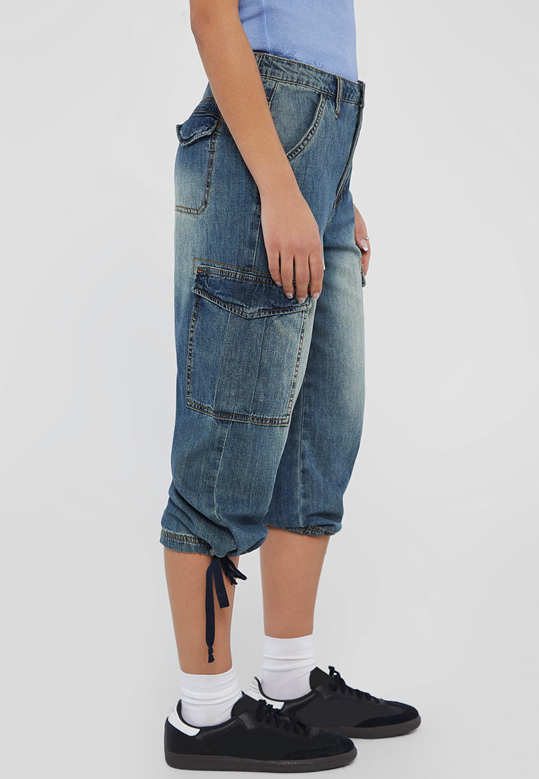 Originals Cargo Denim Capri