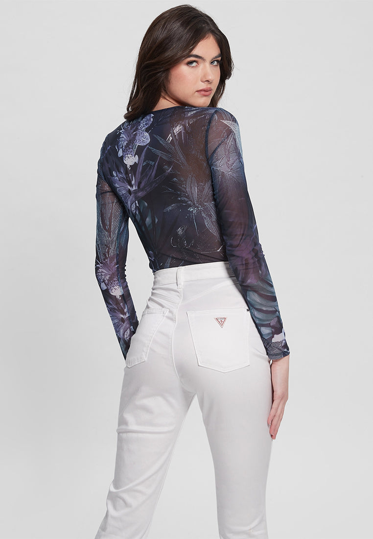 Eco Shirred Reyla Mesh Top