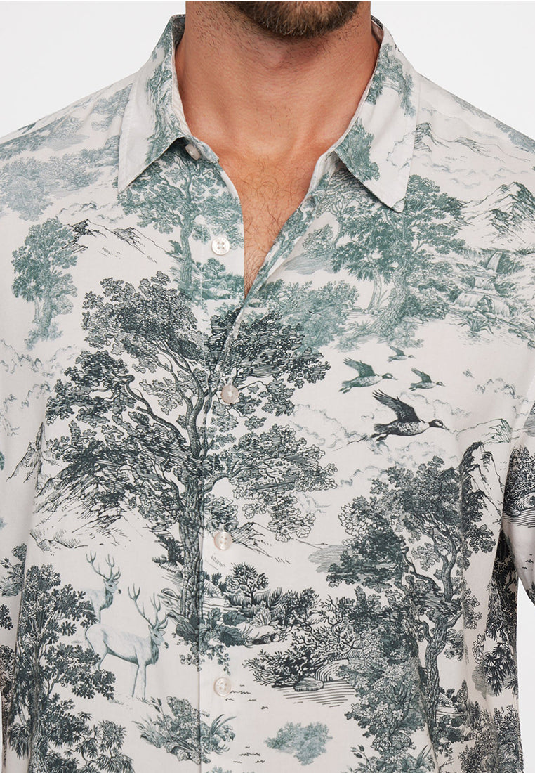 Eco Rayon Forest Toile Shirt