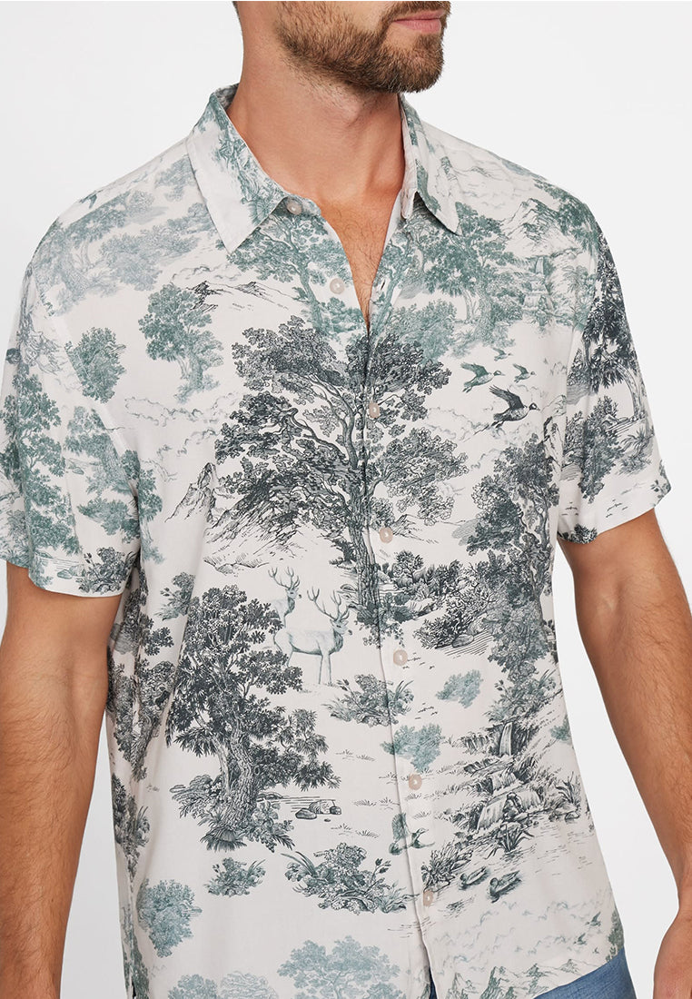 Eco Rayon Forest Toile Shirt