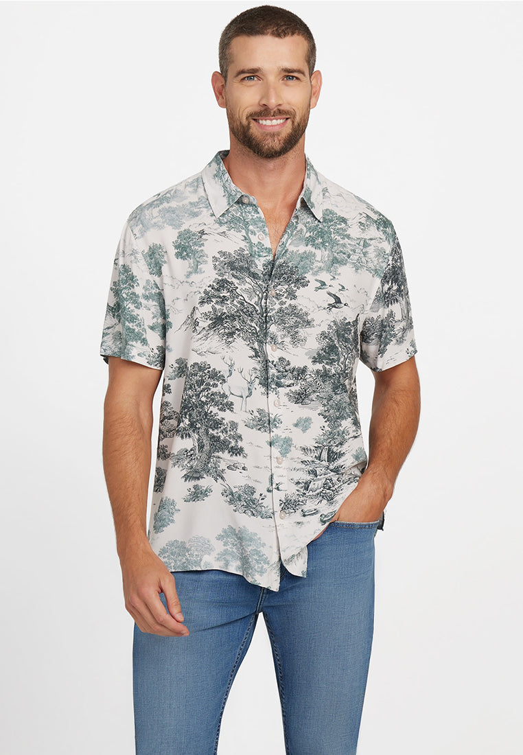 Eco Rayon Forest Toile Shirt