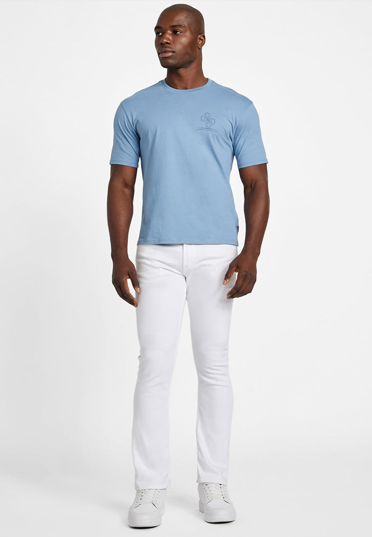 Short Sleeves Basic Distrssed Quattro G Tee